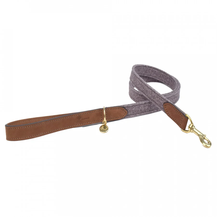 LEIBAND HOND BLEND DONKERGRIJS 120CMX20MM