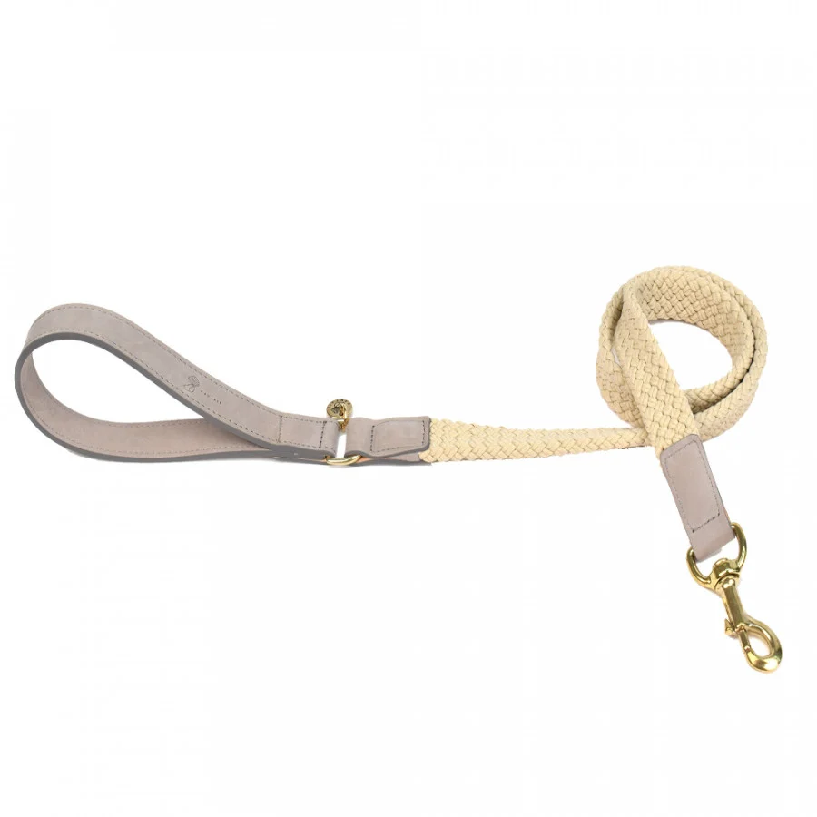 LEIBAND HOND TAU GRIJS 120CMX25MM