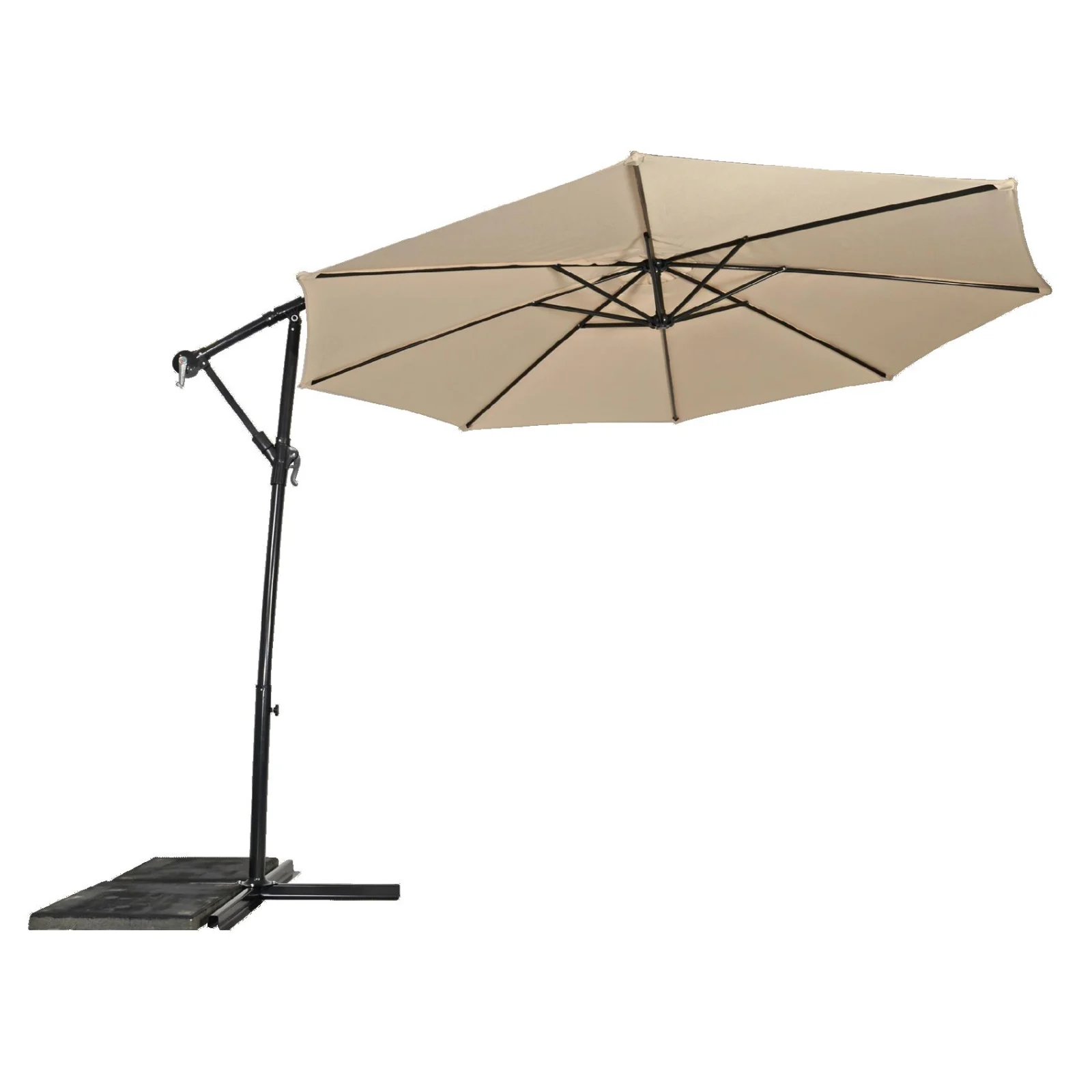 Lesli Living Gemini - Zweefparasol - Ecru - 300 cm