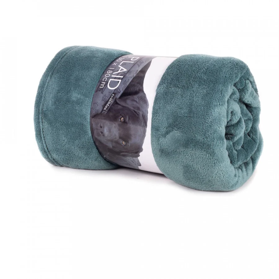 Lex & Max Fleece plaid – 130x180cm – Darkmint