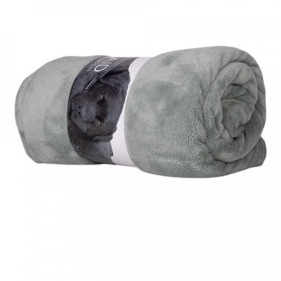 Lex & Max Fleece plaid – 130x180cm – Mintgroen