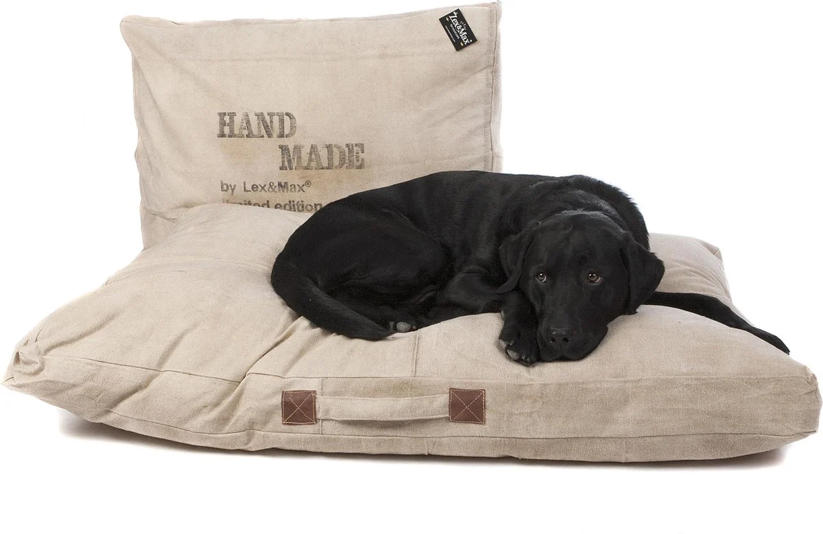 Lex & Max Handmade – Hondenkussen – Boxbed – Zand - Image 2