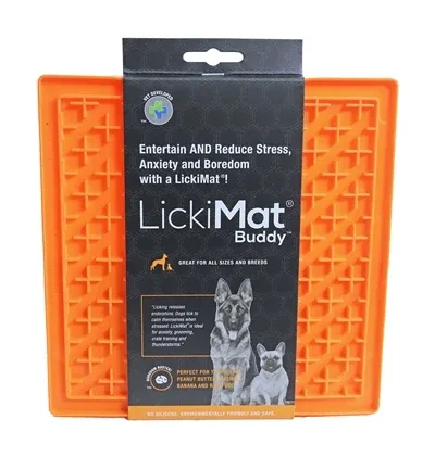 Lickimat Buddy 20x20 cm - Oranje - Image 2