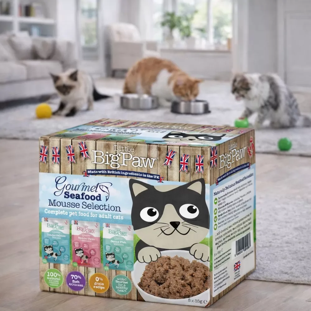 Little Big Paw Gourmet Multipack Seafood Mousse - Image 2
