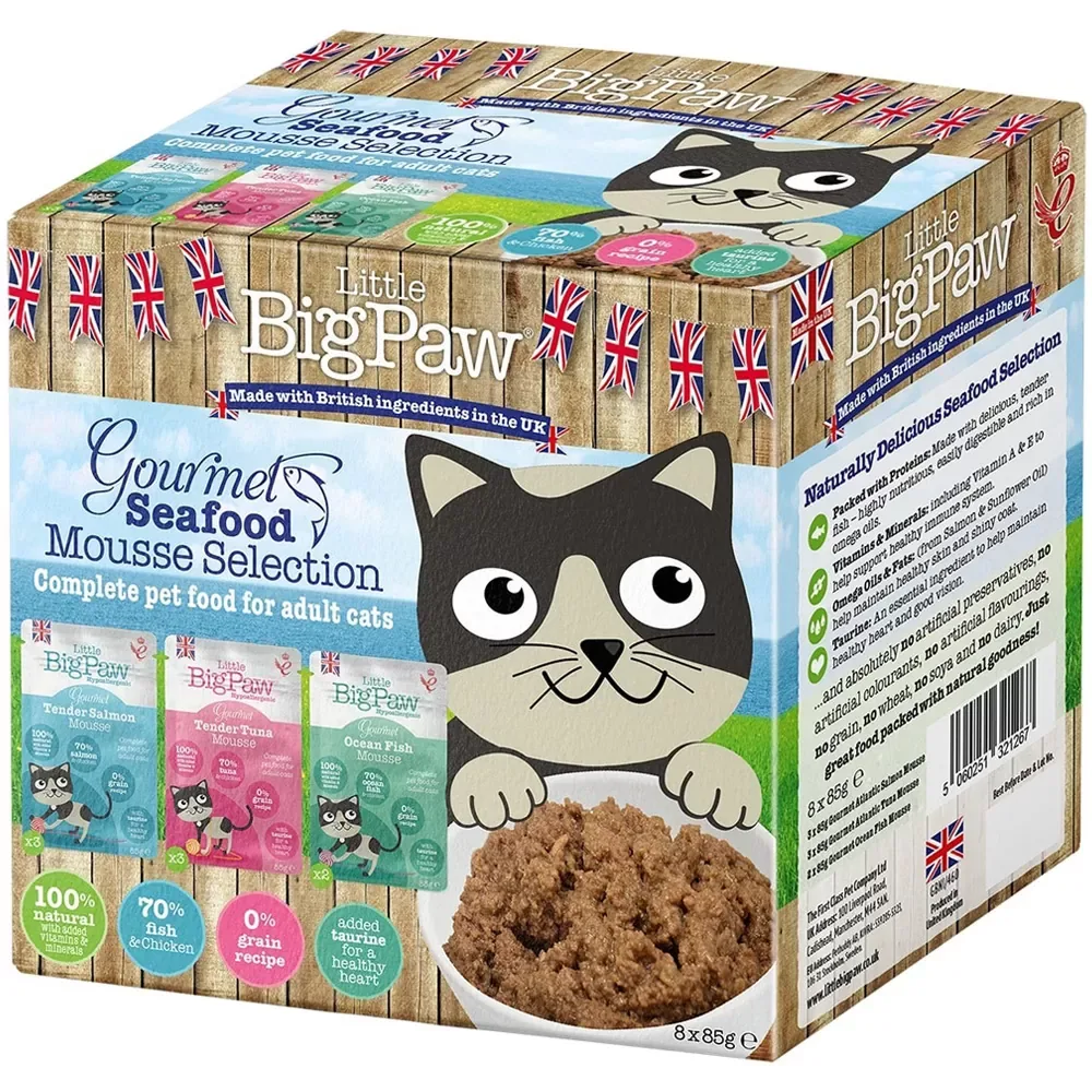 Little Big Paw Gourmet Multipack Seafood Mousse