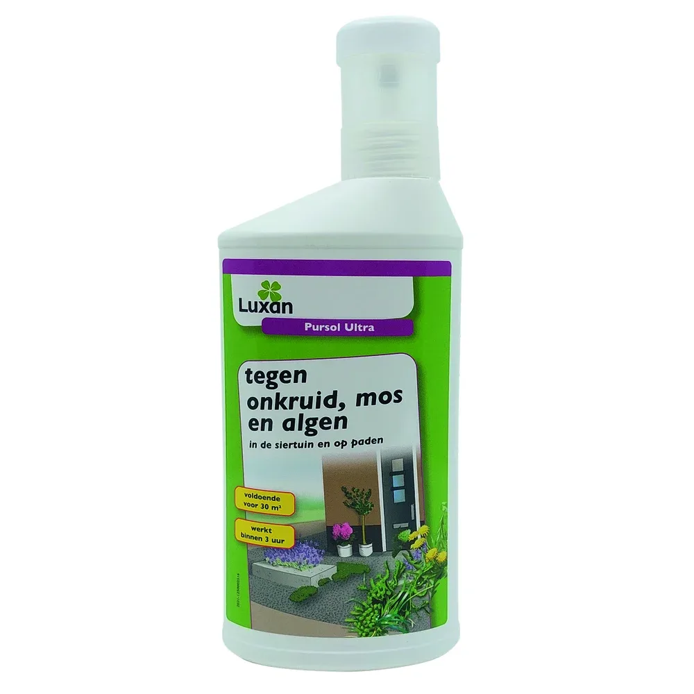 Luxan Pursol Ultra - tegen onkruid, mos en algen - 1 Liter