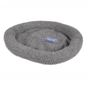 Mand Ovaal Schapenvacht 50x35cm grijs