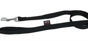 Martin Hondenriem Basic Nylon 120x1 cm - Zwart
