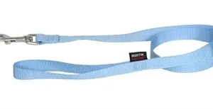 Martin Hondenriem Basic Nylon 120x1,6 cm - Blauw