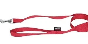 Martin Hondenriem Basic Nylon 120x1,6 cm - Rood
