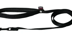Martin Hondenriem Nylon 120x2,5 cm - Zwart