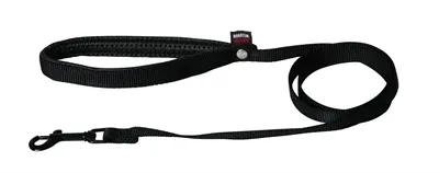 Martin Hondenriem Nylon 120x2,5 cm - Zwart