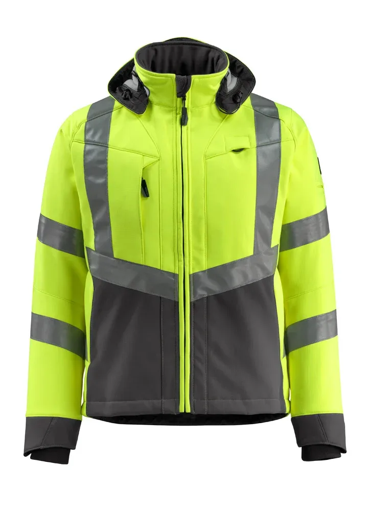 Mascot Blackpool - Softshell - Geel / antraciet - M