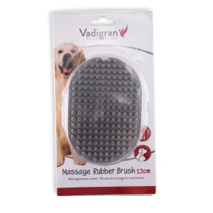 Massageborstel rubber 13cm