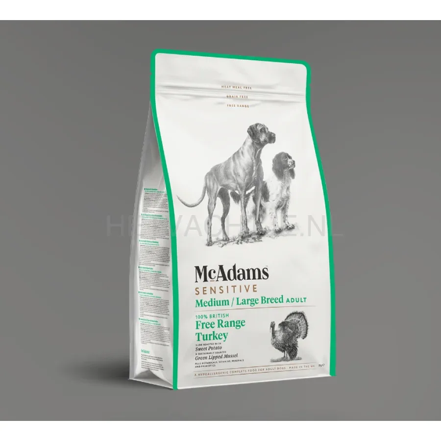 MCADAMS - Sensitive Medium/Large Breed Vrije uitloop kalkoen