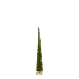 Mica Decorations Kerstboompje - Kerstdecoratie - Groen - 40x14 cm
