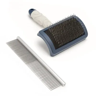 Mikki Doodle Grooming Kit met Kam en Slickerborstel - Image 2