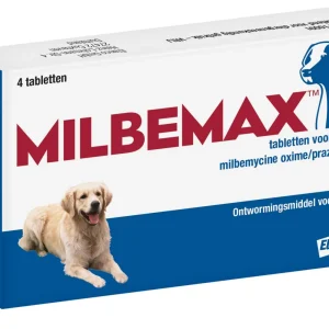 Milbemax - Ontwormen Kleine honden en puppy's - 4 Stuks - M