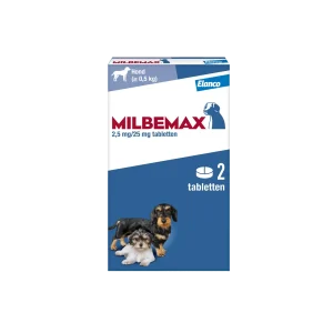 Milbemax Ontwormingstabletten Hond 0.5-10 kg 2 tabletten