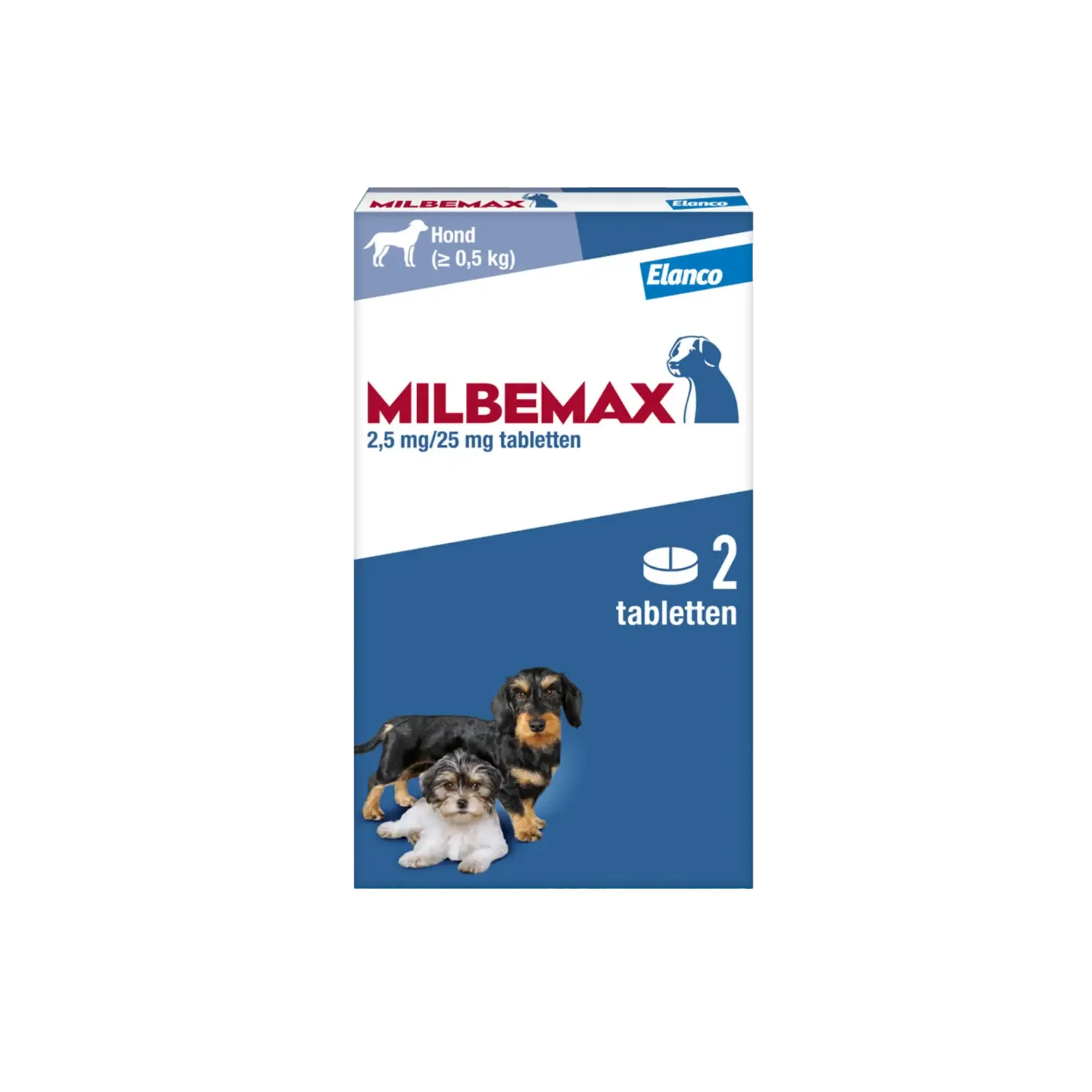Milbemax Ontwormingstabletten Hond 0.5-10 kg 2 tabletten
