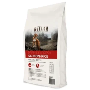 Millor Premium Extruded Fresh Adult Salmon Rice - 15 kg