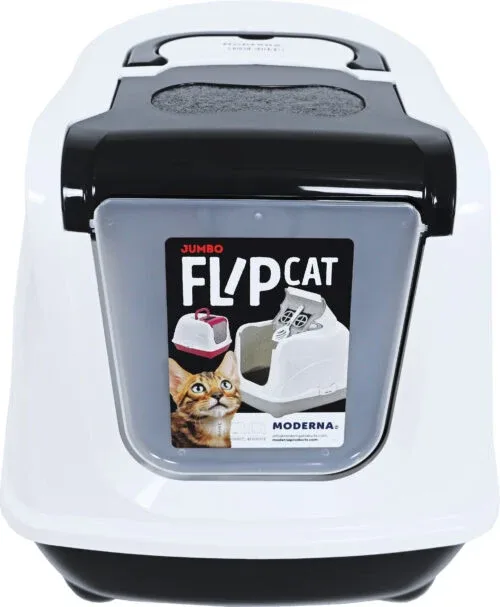 MODERNA - Kattentoilet Flip Cat Jumbo Zwart - Image 2