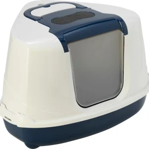 MODERNA - Kattentoilet Flip Corner Blue Berry/Wit