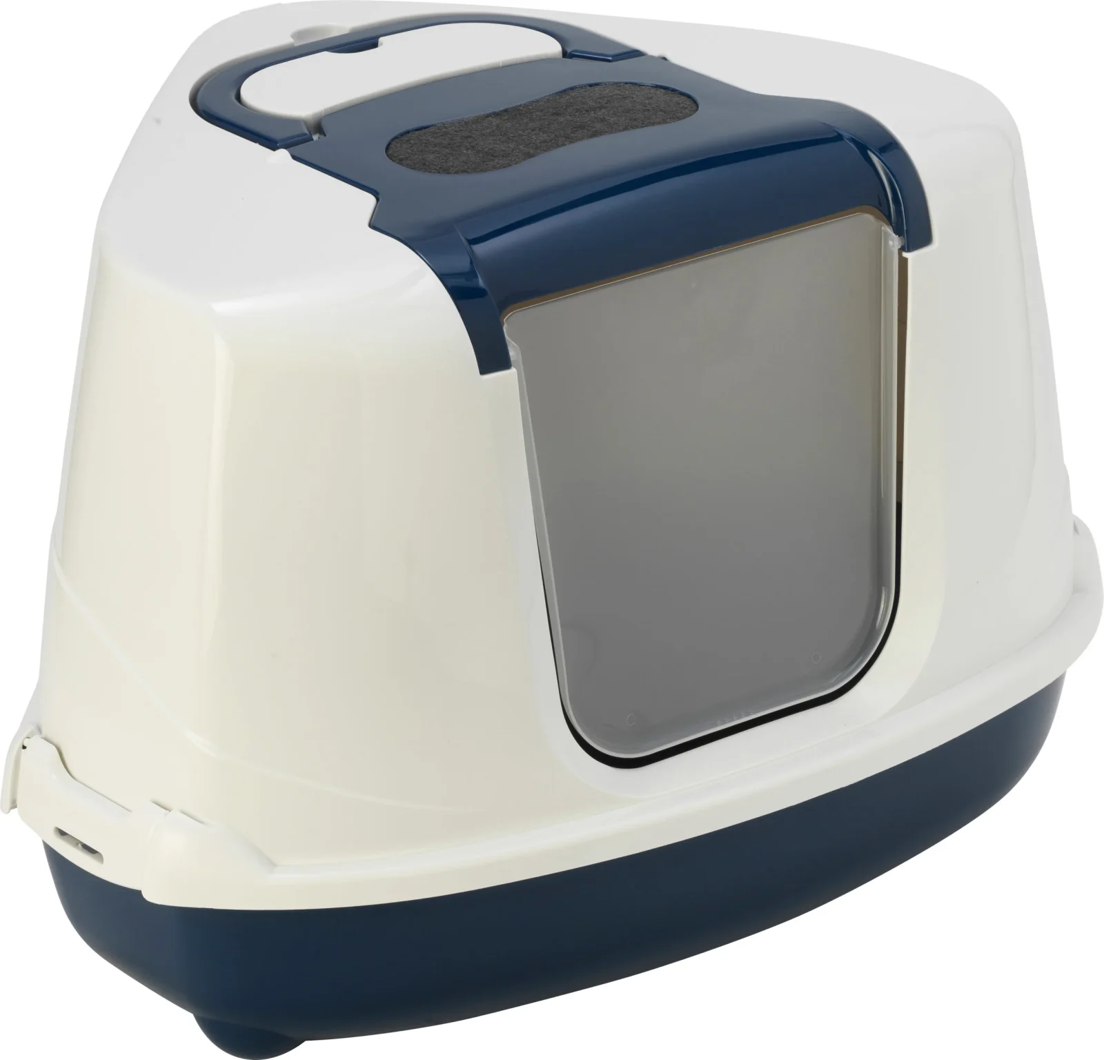 MODERNA - Kattentoilet Flip Corner Blue Berry/Wit