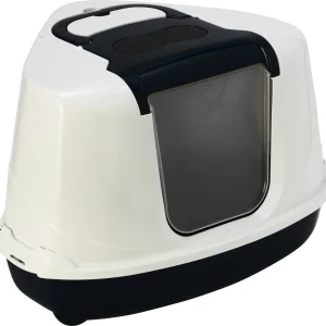 MODERNA - Kattentoilet Flip Corner Zwart/Wit