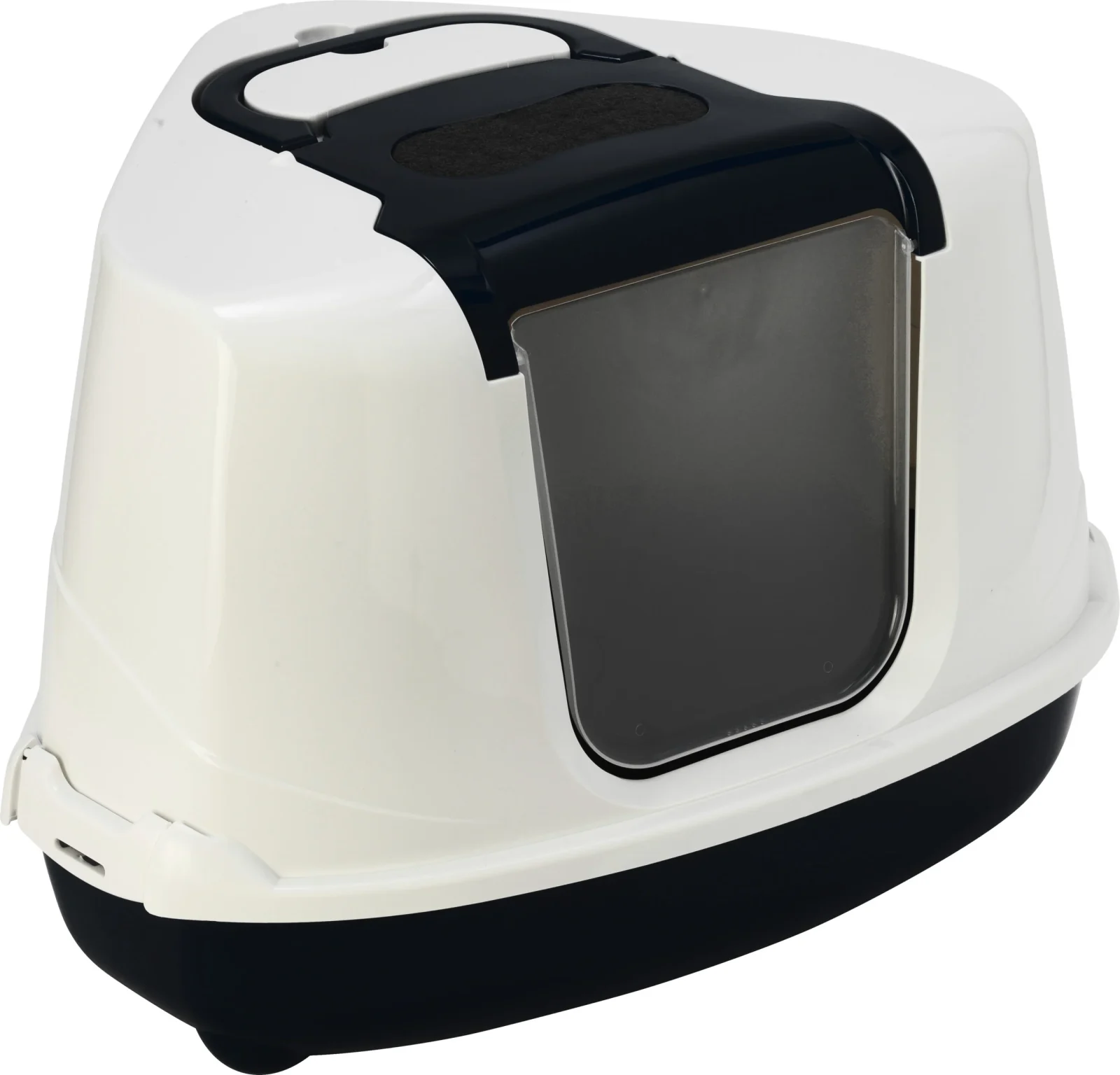 MODERNA - Kattentoilet Flip Corner Zwart/Wit