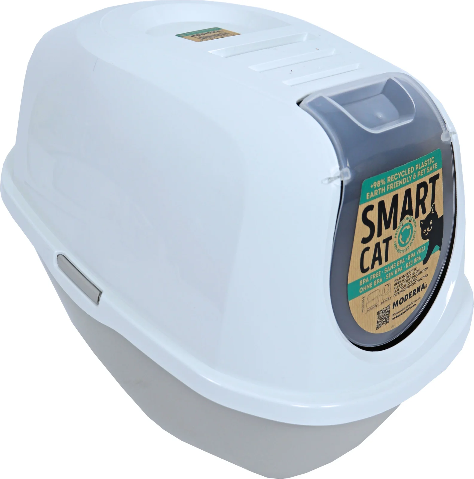 MODERNA - Kattentoilet Smart-Cat, Warmgrijs/Wit - Image 2