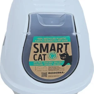 MODERNA - Kattentoilet Smart-Cat, Warmgrijs/Wit