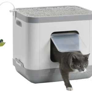 MODERNA - Plastic Kattentoilet/Slaapmand Grijs