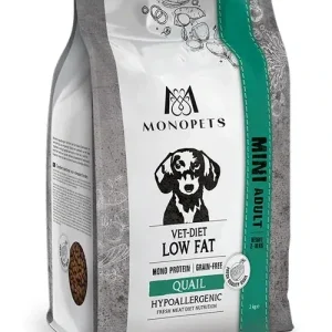 Monopets hypoallergenic Mini Vet-Diet Low Fat Kwartel