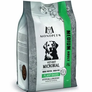 Monopets Medium Hypoallergeen Monoprotein - Hondenvoer - 2 Kilogram - plant