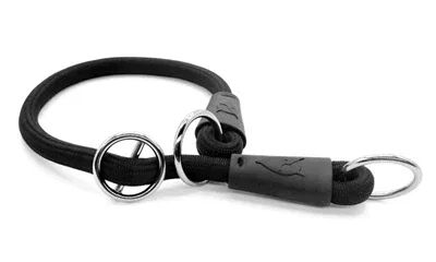 Morso Half Slip Halsband Hond Soft Rope Gerecycled 55x1 cm - Black