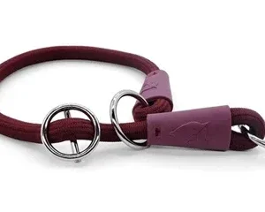 Morso Half Slip Halsband Hond Soft Rope Gerecycled Plum 45x1 cm - Paars