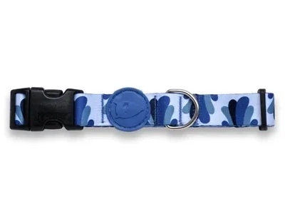 Morso Halsband Hond Gerecycled Splash 43x70x2,5 cm - Blauw - Image 2