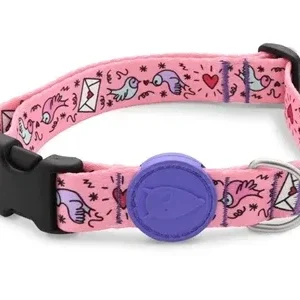 Morso Halsband Hond Gerecycled Sweet Tweet 30-42 cm - Roze