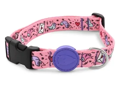 Morso Halsband Hond Gerecycled Sweet Tweet 43-70 cm - Roze