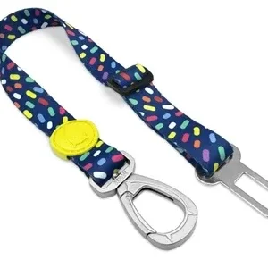 Morso Honden Autogordel Gerecycled Color Invaders 40 65x2,5 cm Tot - 80 kg