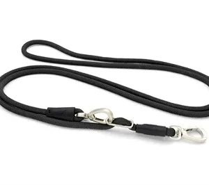 Morso Hondenriem Hands Free Soft Rope Gerecycled 260x1 cm - Zwart