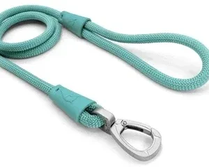 Morso Hondenriem Regular Rope Gerecycled Aquamarine 120x1 cm - Blauw