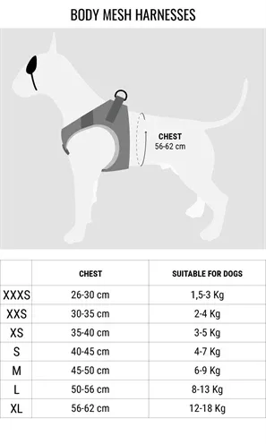 Morso Hondentuig Body Mesh Gerecycled Full Metal Dog 40-45 cm - Bruin - Image 2
