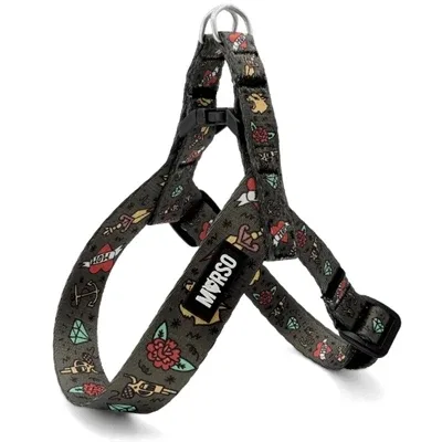 Morso Mini Hondentuig Verstelbaar Gerecycled Ink Tank 32-41 cm - Groen
