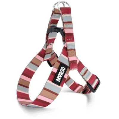 Morso Mini Hondentuig Verstelbaar Gerecycled Skyline 29x38x2,5 cm - Rood