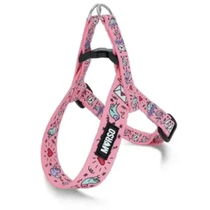 Morso Mini Hondentuig Verstelbaar Gerecycled Sweet Tweet 29-38 cm - Roze