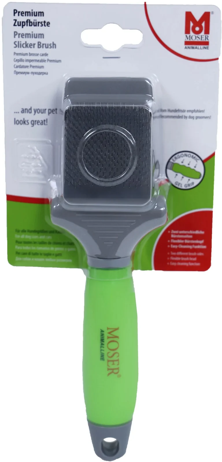 Moser - Slicker borstel 2-in-1