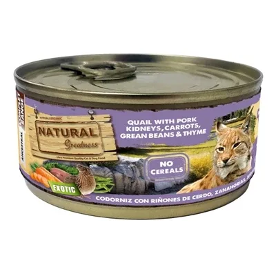 Natural Greatness Quail Pork Kidney Carrot Beans Thyme - 170 gr