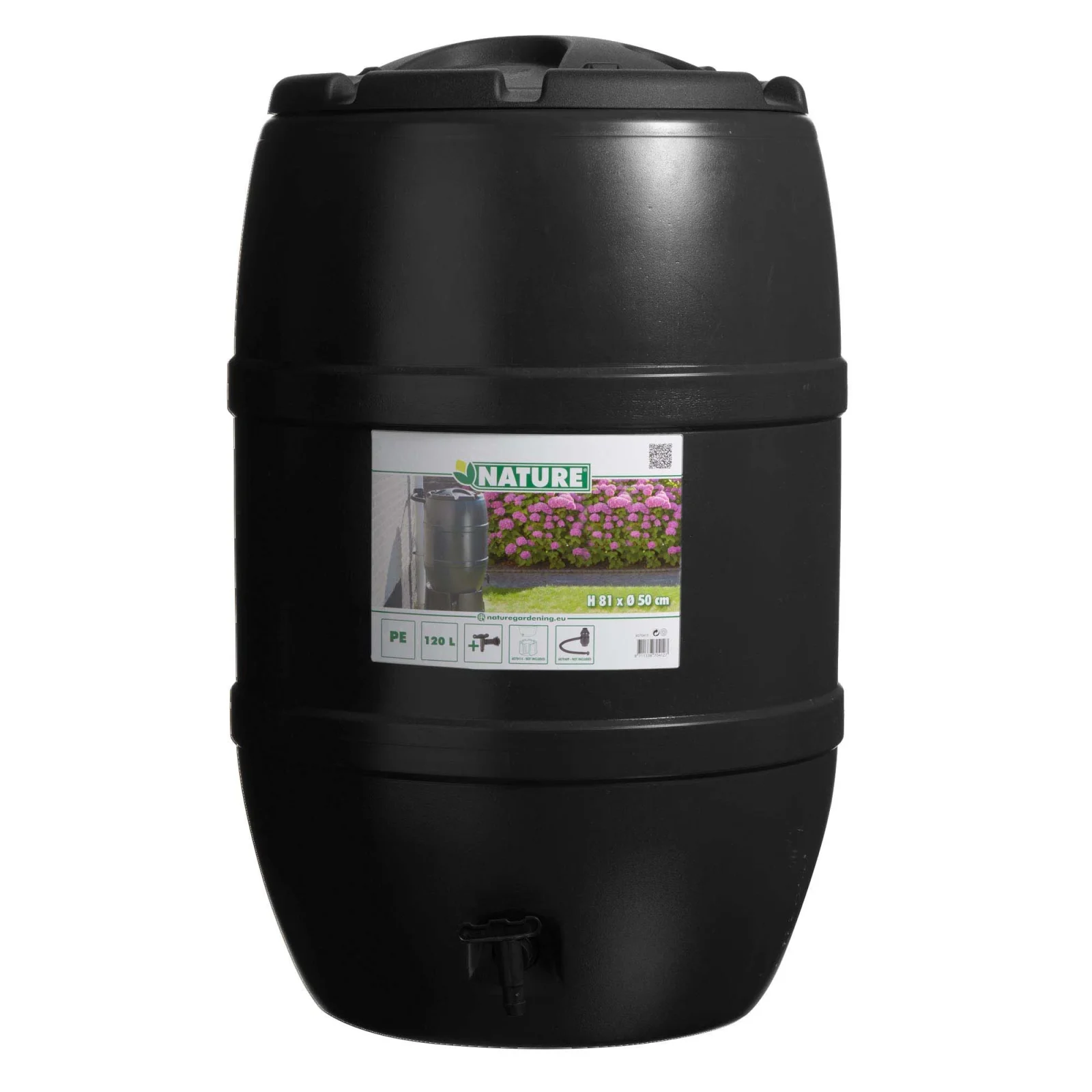 Nature - Regenton - 210 l - Zwart